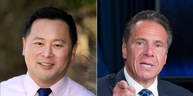 Le député de New York, Ron Kim, et le gouverneur Andrew Cuomo (Crédit photo: nyassembly.gov / Getty Images)
