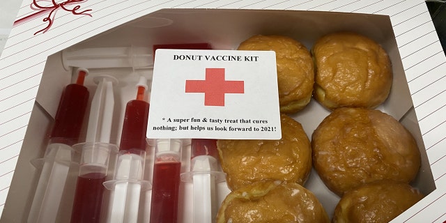 "A super fun and tasty treat that cures nothing, but helps us look forward to 2021!" a label on the kits read.