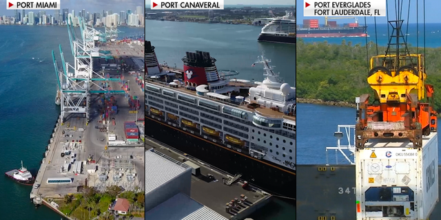 Florida is home to the three busiest cruise ports in the world: Port Miami, Port Canaveral, and Port Everglades (Chris Pontius, Fox News).