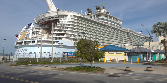 A cruise ship moored in Port Canaveral, Fla. in late January for maintenance (Robert Sherman, Fox News)