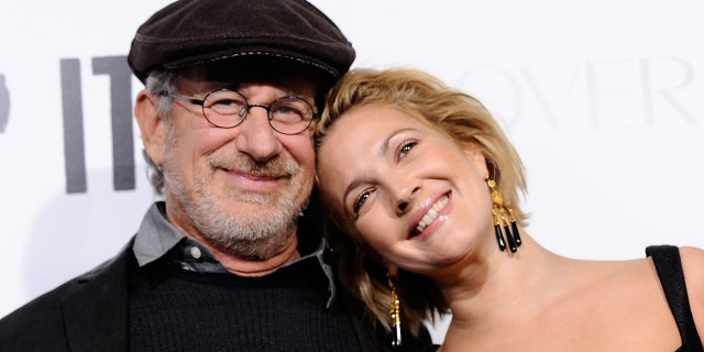 Steven Spielberg revealed that he sent Drew Barrymore a quilt reading 'cover up,' as well as an altered version of her Playboy spread after she posed for the magazine. (Photo by Alberto E. Rodriguez/Getty Images)
