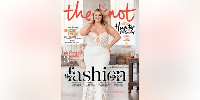 Hunter McGrady appeared on the cover of The Knot for their Fall 2019 issue.