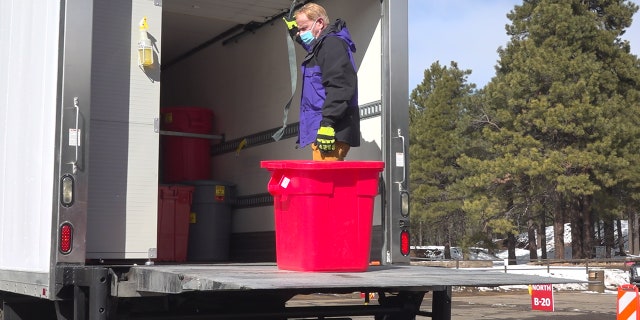 Flagstaff resident Russell Mann is helping dispose all of Coconino County's used COVID-19 syringes free of charge.