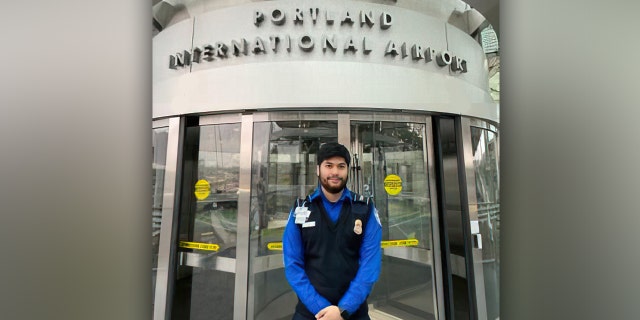 TSA officer Martin Rios at the Portland International Airport (TSA.gov)