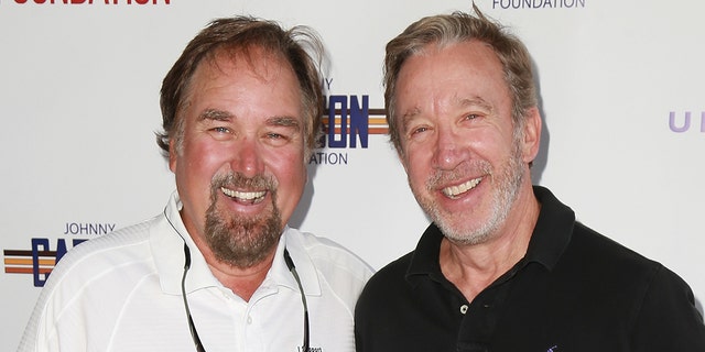 Richard Karn (left) and Tim Allen (right) are reuniting for a home improvement competition series, 'Assembly Required,' for the History Channel. (Photo by Leon Bennett/FilmMagic)