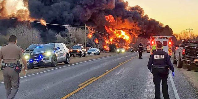 Cameron, Texas train derailment. (Chief Lonnie Gosch/Cameron Police Dept.)
