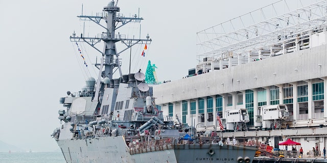 Hong Kong - November 24, 2018 : USS Curtis Wilbur arrived in Hong Kong.