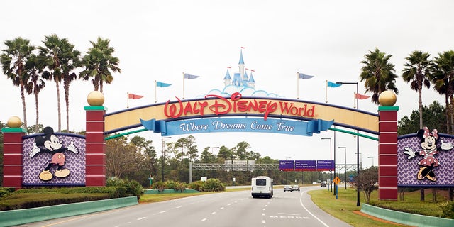 South entrance of Disney World in Orlando, Fla.