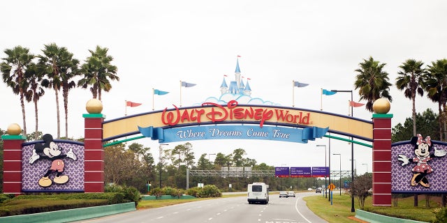 South entrance of Disney World in Orlando, Fla.