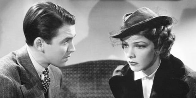 Elissa Landi with James Stewart in 'After the Thin Man.'