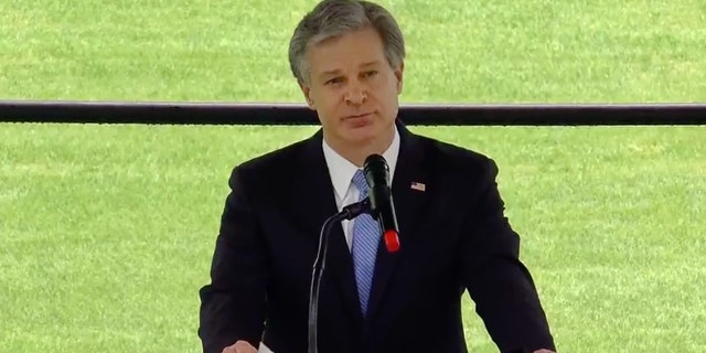 FBI Director Christopher Wray honored the lie of slain FBI Special Agent Laura Schwartzenberger Saturday.