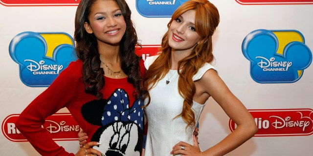 Bella Thorne, pictured here with Zendaya, rose to fame on the Disney show 'Shake It Up.'