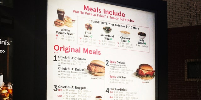 chick fil a coffee menu