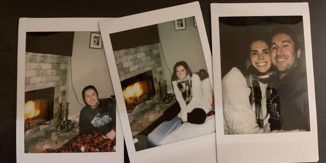 Polaroid photos taken during the winter storm. (Peter Hasson)
