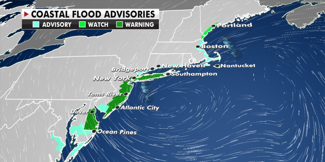 Flood advisories currently in effect. (Fox News)