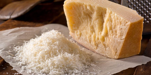 Freshly grated Parmesan cheese is a key ingredient in Daniel Holtzman and Matthew Rodbard's delicious Chicken Parmesan recipe