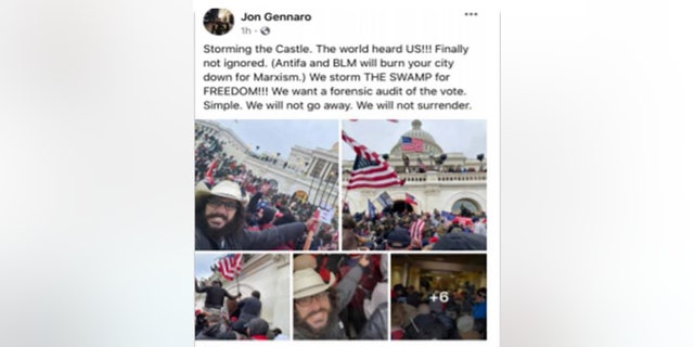 A screenshot of a Facebook post by Mellis shared in court documents showed him allegedly rejecting BLM and Antifa credit for the insurrection.
