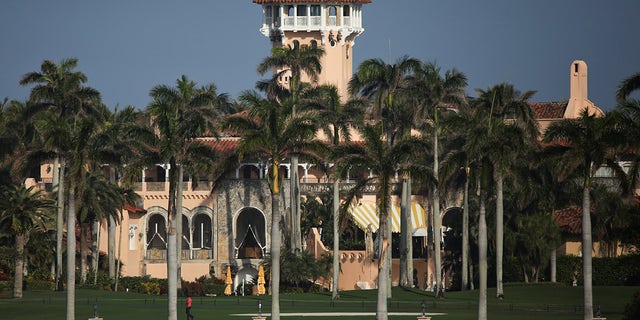 Former President Trump's Mar-a-Lago resort in Palm Beach, Fla., Feb. 8, 2021. (REUTERS/Marco Bello)