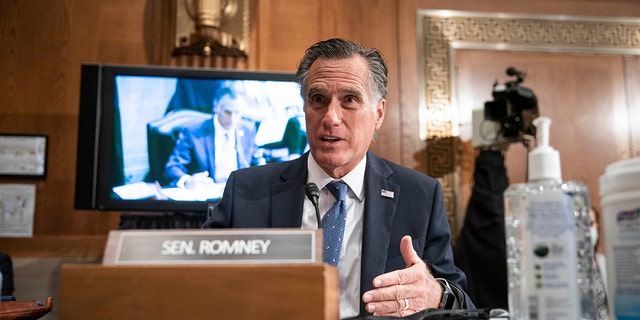 Sen. Mitt Romney, R-Utah, joined other Republicans on Tuesday who expressed disapproval of President Biden's $ 1.9 trillion COVID-19 relief plan, calling Bill a "clunker." (Photo by Sarah Silbiger-Pool / Getty Images)