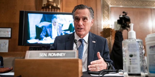 Sen. Mitt Romney, R-Utah, on Tuesday joined other Republicans who’ve expressed disapproval of President Biden’s $1.9 trillion COVID-19 relief plan, calling the bill a "clunker." (Photo by Sarah Silbiger-Pool/Getty Images)