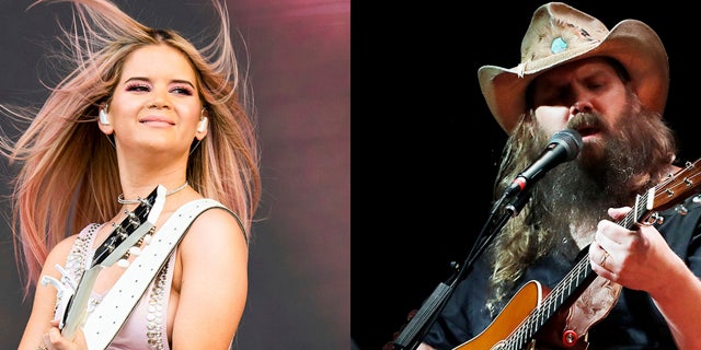 Maren Morris, left, leads ACM nominations with six, as does Chris Stapleto, right.