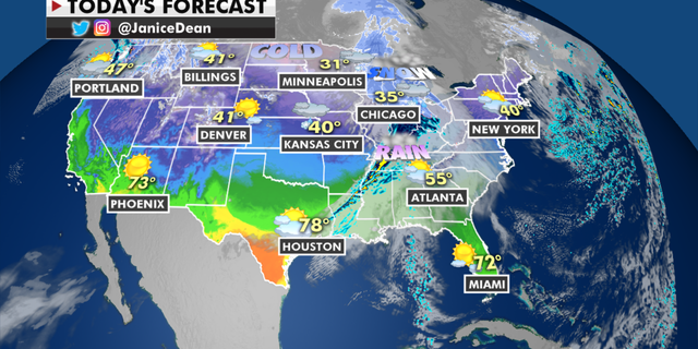 The national forecast for Thursday, Feb. 4 (Fox News)