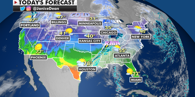 The national forecast for Thursday, Feb. 4 (Fox News)