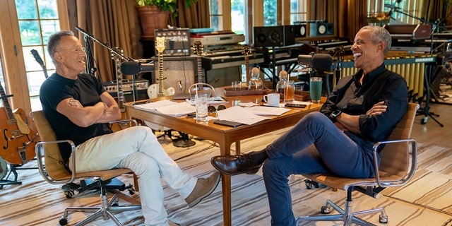 Bruce Springsteen and President Barack Obama interview each other for their new podcast "Renegades: Born in the USA."
