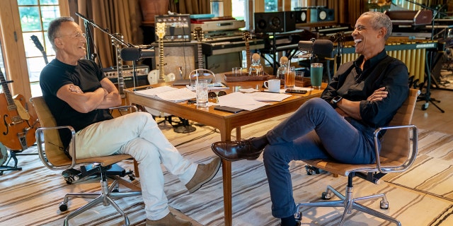 Bruce Springsteen and President Barack Obama interview each other for their new podcast "Renegades: Born in the USA."