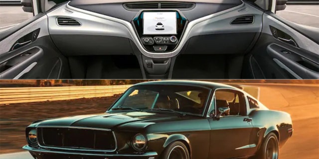 GM's Cruise division is planning to build autonomous taxis without steering wheels, while Florida's Revology sells brand new replicas of classic Ford Mustangs.
