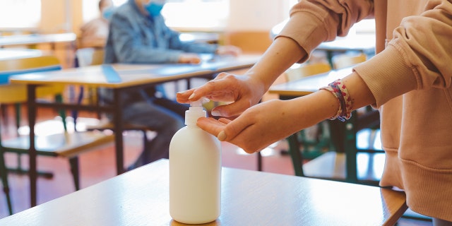 In addition to mask wearing, Ginny Dowden said her daughter's school also required daily temperature checks and the regular use of hand sanitizer.