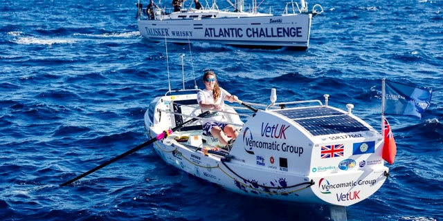 The 21-year-old from Thirsk, North Yorkshire set sail from the Canary Islands on Dec. 12.