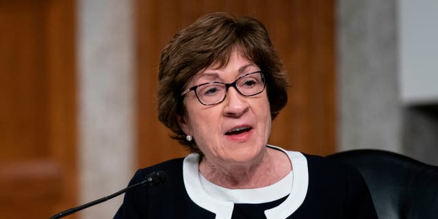U.S. Sen. Susan Collins, R-Maine, speaks in Washington, Sept. 23, 2020. (Getty Images)