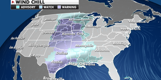 Weather advisories currently in effect. (Fox News)