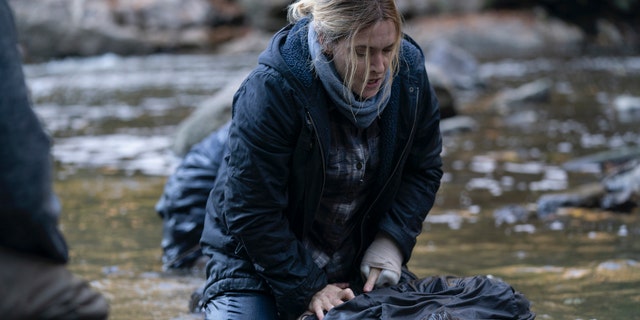 This image released by HBO shows Kate Winslet in a scene from "Mare of Easttown," debuting on April 18.