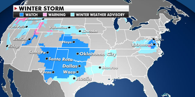 Winter weather advisories in effect. (Fox News)