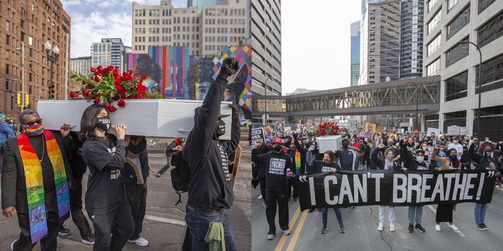 Minneapolis protesters carry casket, march through city on eve of Chauvin trial - Vimarsana News