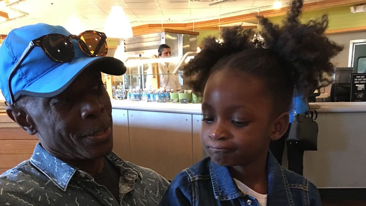 8-year-old Peyton and her great-uncle, Ricardo.