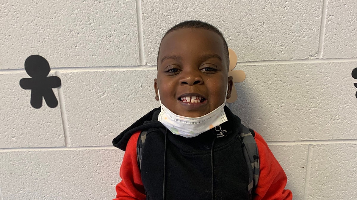 7-year-old Lamere Johnson at Johnston Elementary School in South Carolina. 