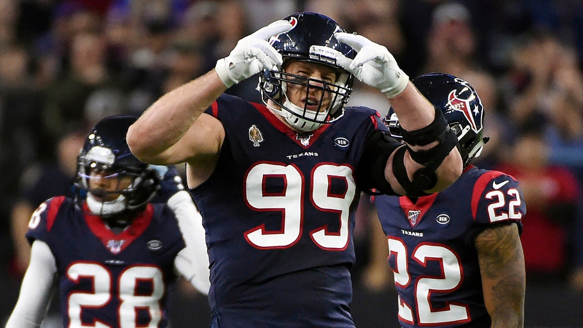 J.J. Watt celebrates