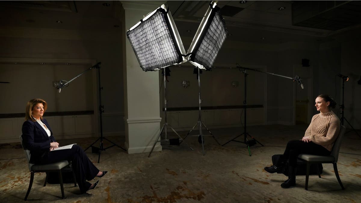 In this photo provided by CBS News, Norah O'Donnell, left, interviews Charlotte Bennett, a former aide to Gov. Andrew Cuomo, during CBS Evening News with Norah O'Donnell, Thursday March 4, 2021, in New York. Bennett, 25, is accusing Gov. Cuomo, 63, of sexual harassment. (Adam Verdugo/CBS News via AP)