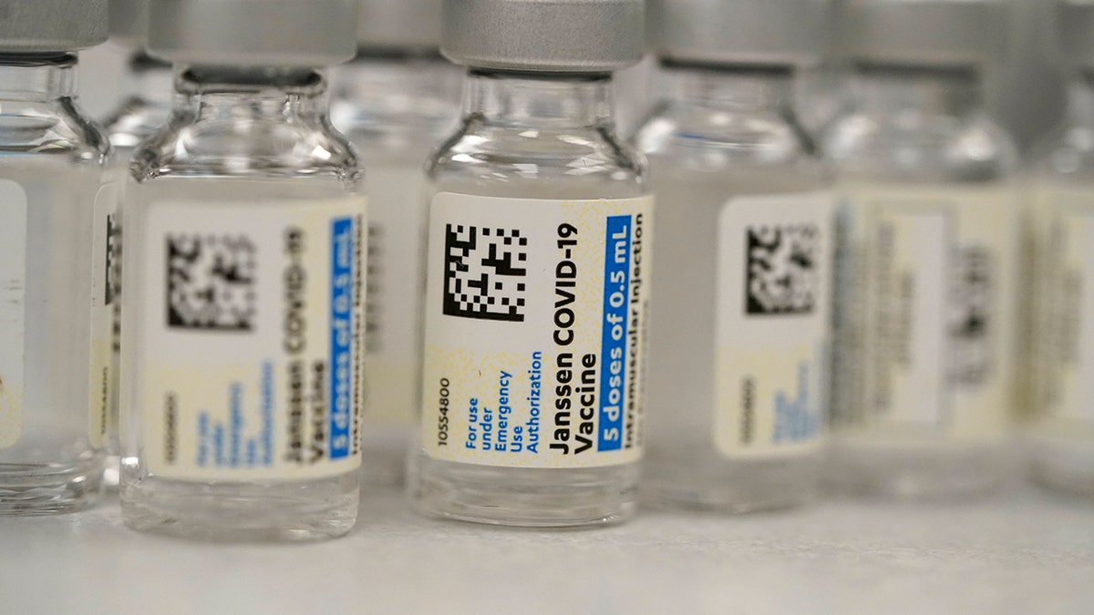 vials of the Johnson & Johnson Janssen COVID-19 vaccine 