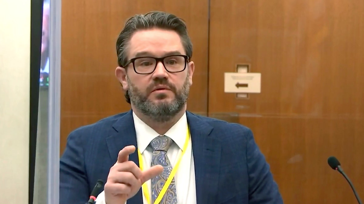 In this image taken from video, defense attorney Eric Nelson speaks to Hennepin County Judge Peter Cahill during pretrial motions prior to continuing jury selection in the trial of former Minneapolis police officer Derek Chauvin, Thursday, March 11, 2021, at the Hennepin County Courthouse in Minneapolis, Minn. Chauvin is accused in the May 25, 2020, death of George Floyd. (Court TV/Pool via Pool)