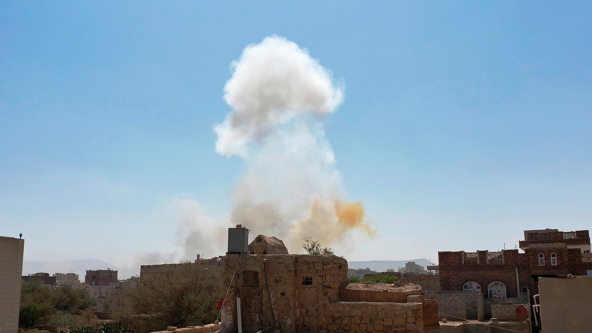 Saudi Arabia strike on Houthis base