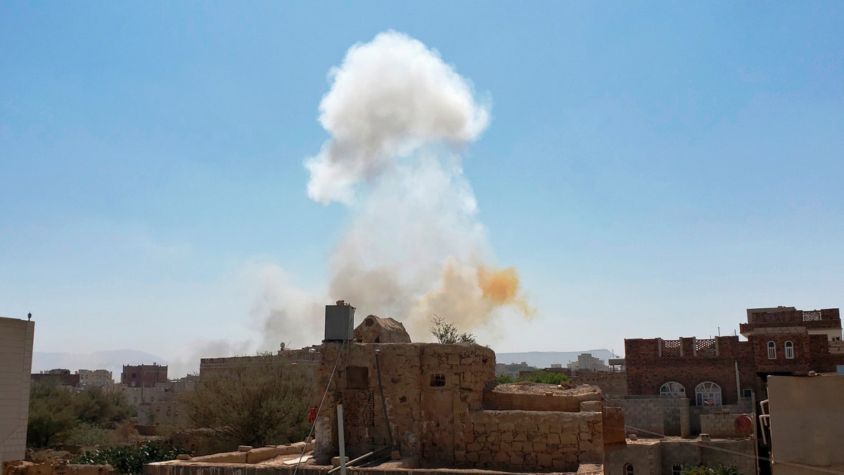 Saudi Arabia strike on Houthis base