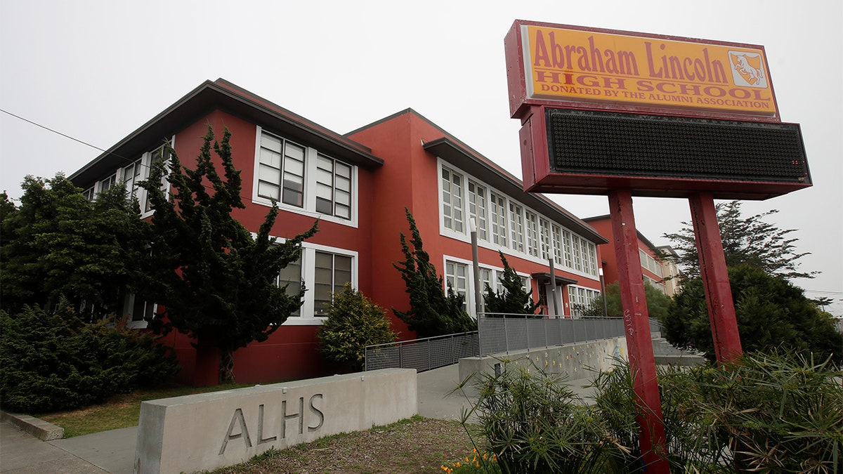 Abraham Lincoln High School in San Francisco is seen March 12, 2020. (Associated Press)