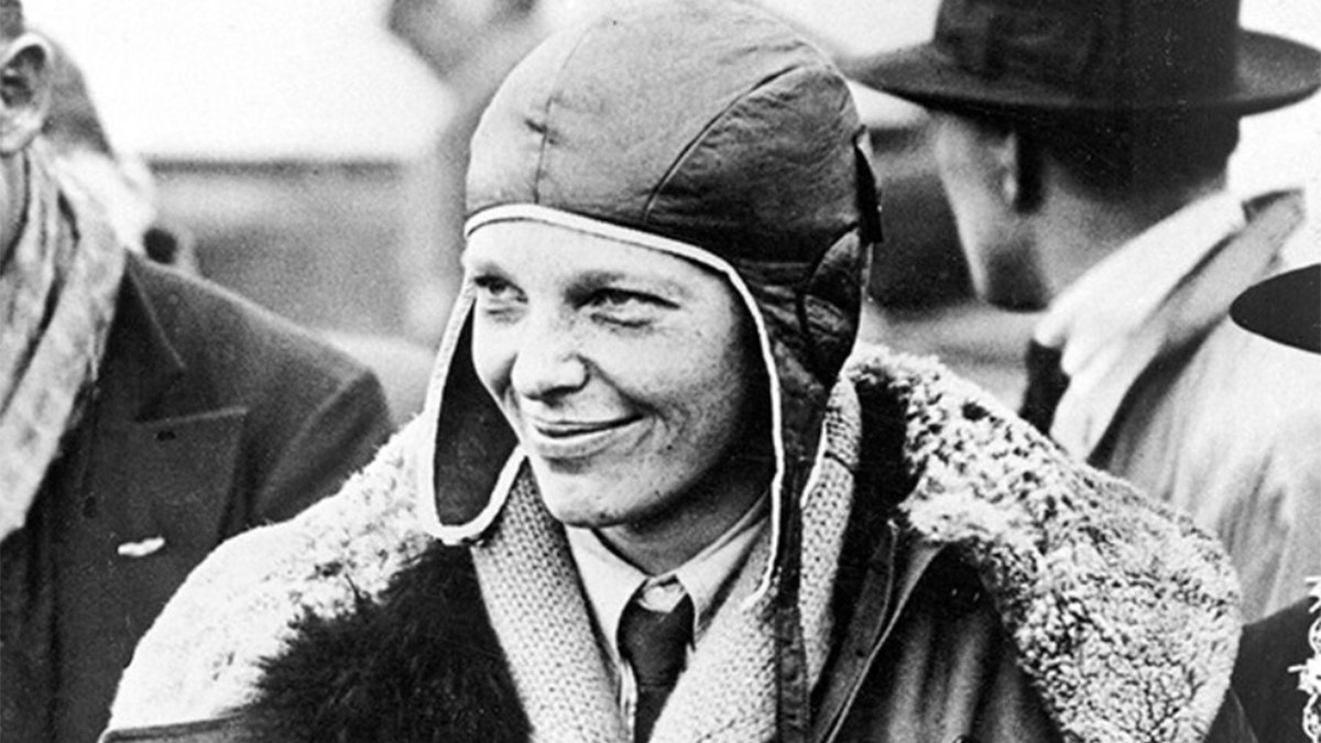 Amelia Earhart close up