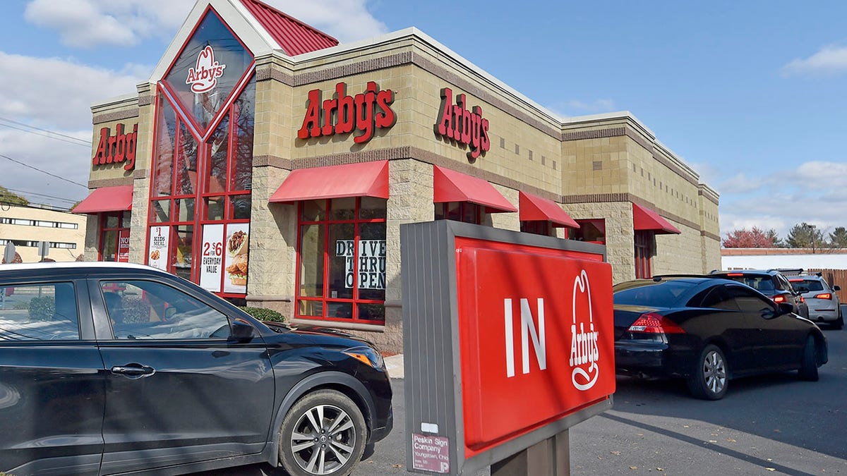 KINGSTON, UNITED STATES - 2020/10/31: Arby's store in Kingston. Dunkin Donuts / Baskin Robbins has been bought by Inspire brands which own Buffalo Wild Wings and Arby's. (Photo by Aimee Dilger/SOPA Images/LightRocket via Getty Images)