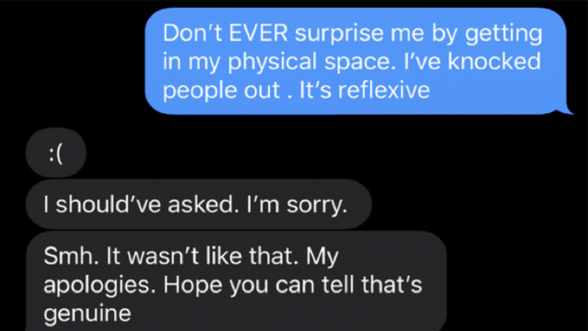 This image shows a screengrab of a conversation between the plaintiff and Dr. Jason Campbell, who has been dubbed "TikTok Doc" (lawsuit)