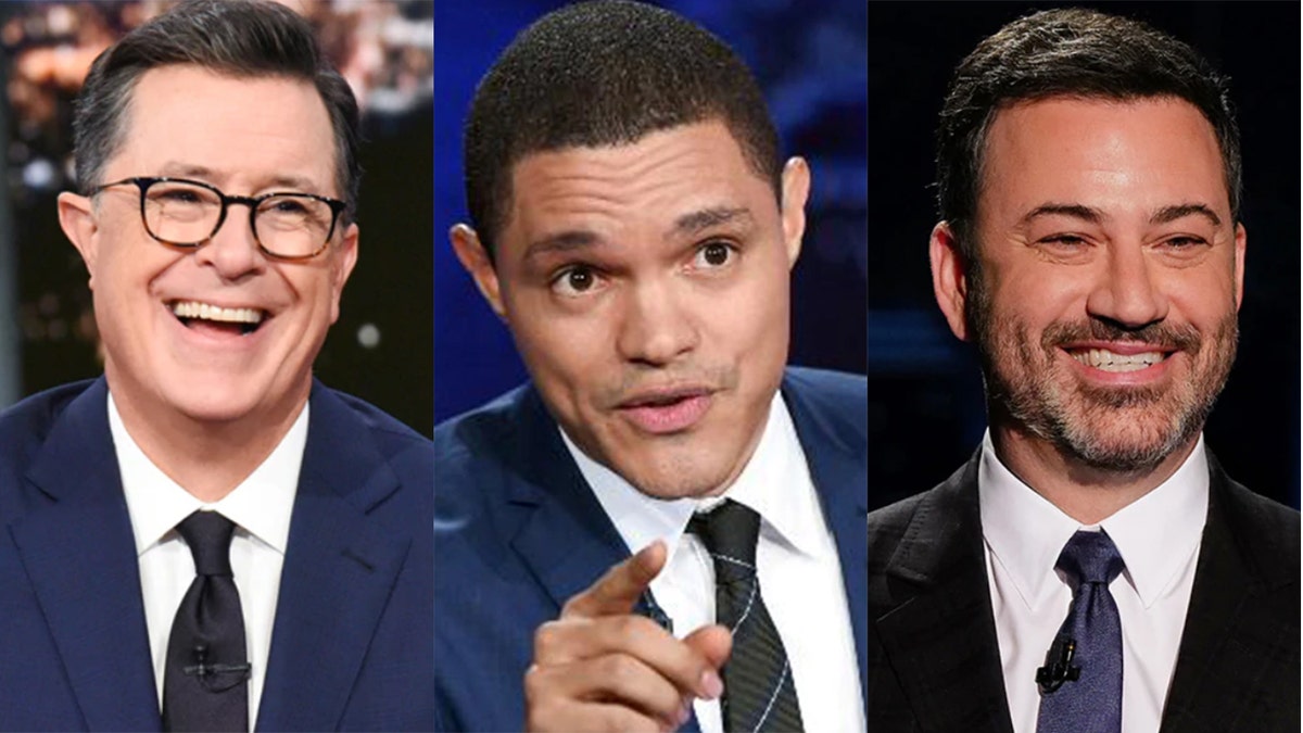 Stephen Colbert, Jimmy Kimmel Discuss 'Real King of Late-Night